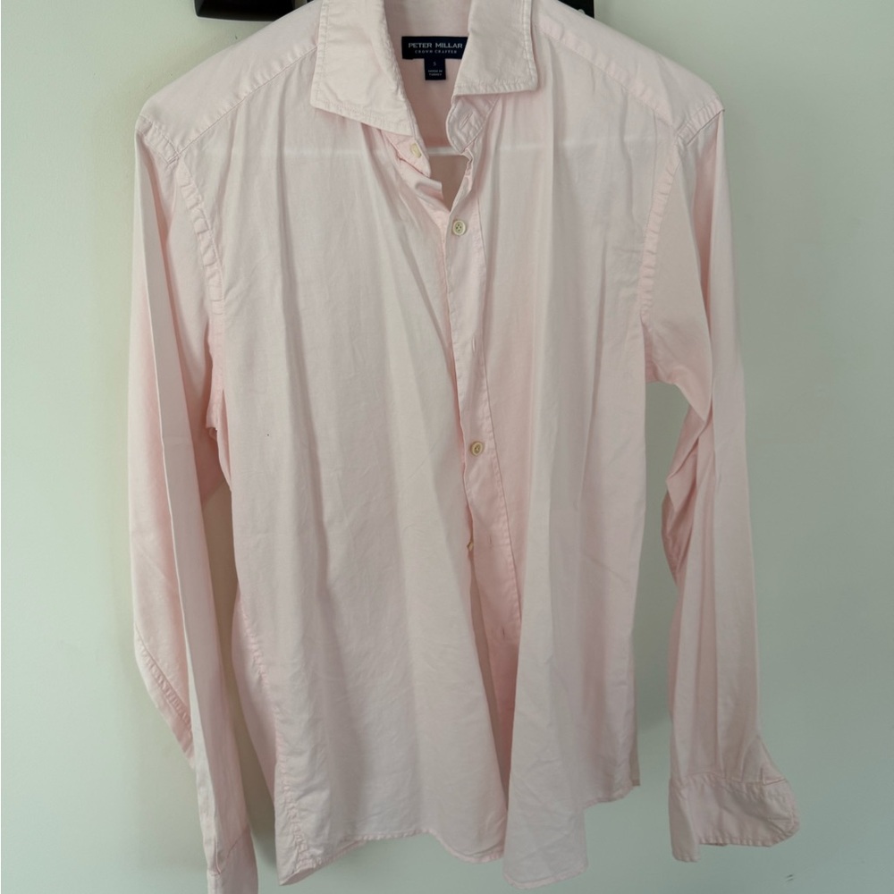 Peter Millar Light Pink Button Down Shirt